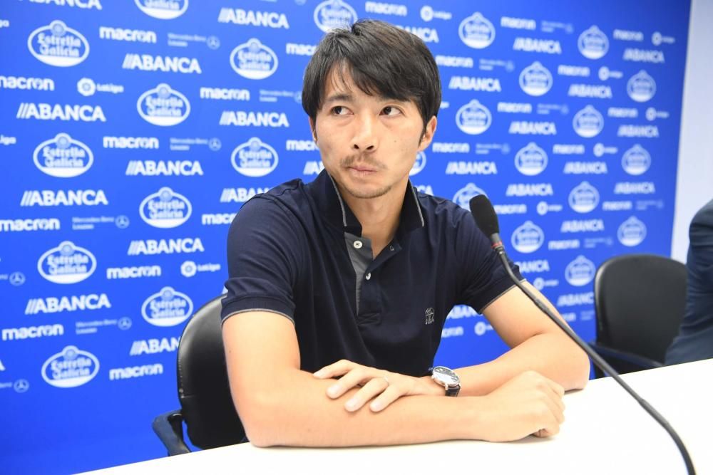 Gaku Shibasaki en A Coruña para jugar en el Dépor