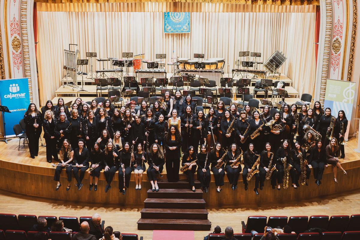 Concert celebrat a Llíria durant l'actual gira de la Banda Simfònica de Dones de la FSMCV.