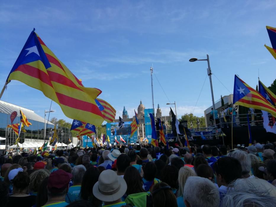 Empordanesos a la manifestació per la Diada 2019