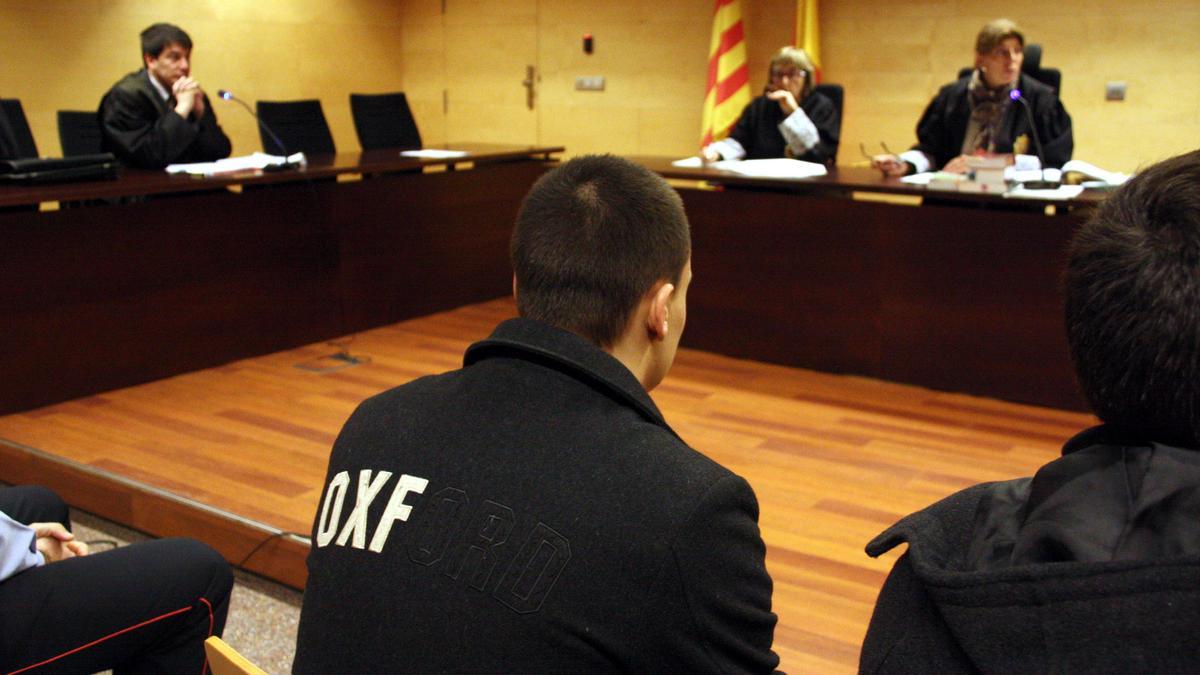 L'acusat durant el judici a l'Audiència de Girona