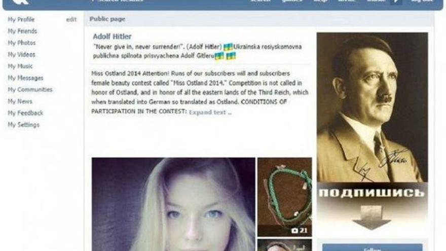 Polémica por un concurso en internet que elige a &quot;Miss Hitler 2014&quot;