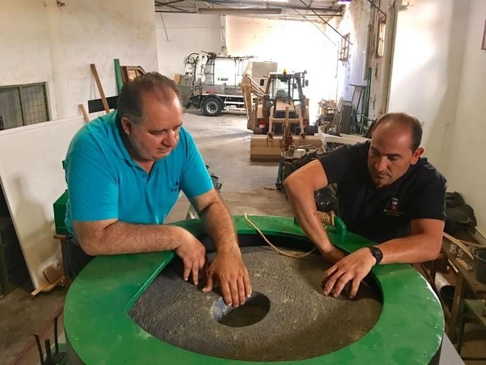 Telde rescata la tradición de los molinos de agua en su carreta para el Pino