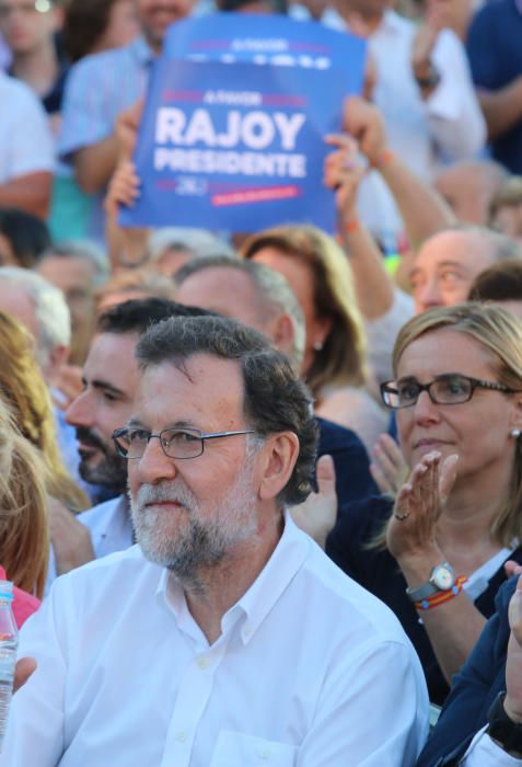 El presidente en funciones encabezó el acto del Partido Popular en el inicio de la última semana de campaña