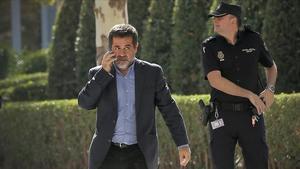 Jordi Sànchez, antes de declarar en el Supremo, el 16 de octubre.