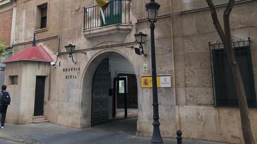 Fachada de la Comandancia de la Guardia Civil de València en Patraix.