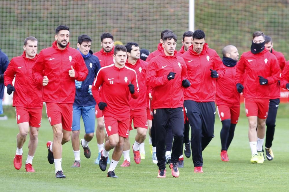 Entrenamiento del Sporting