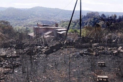 L'endemà de l'incendi a Girona