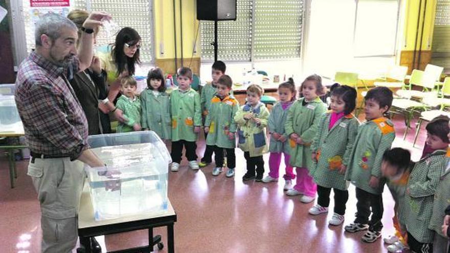 Los niños del colegio cangués Alejandro Casona descubren  la ciencia