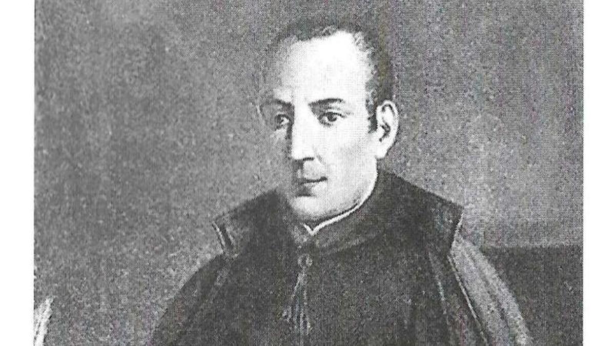 El escritor Francesco Sacchini en un grabado.