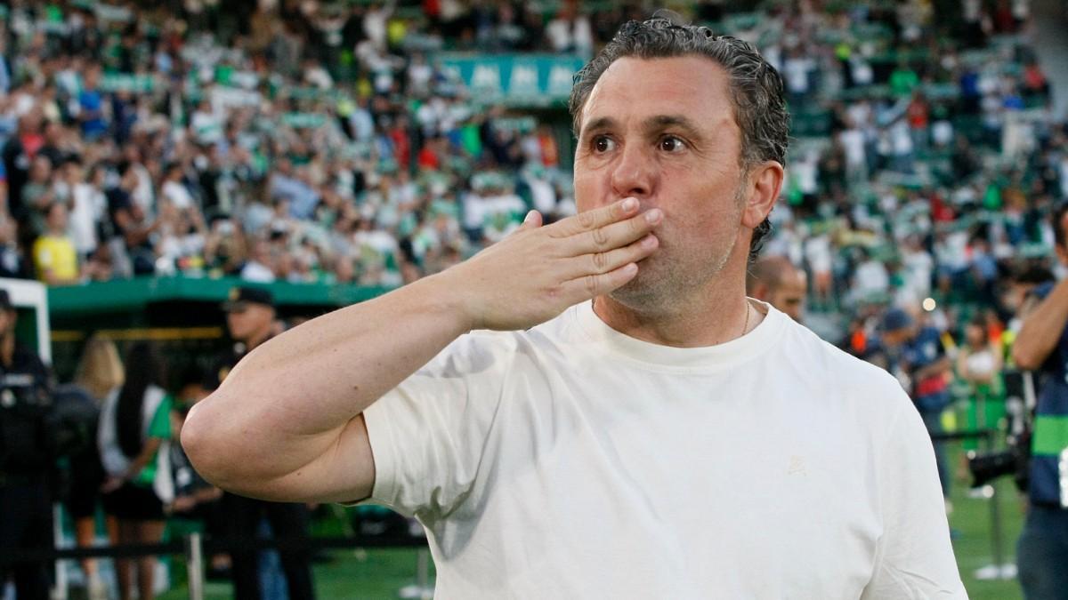 Sergio González, tras lograr la salvación en el último encuentro liguero