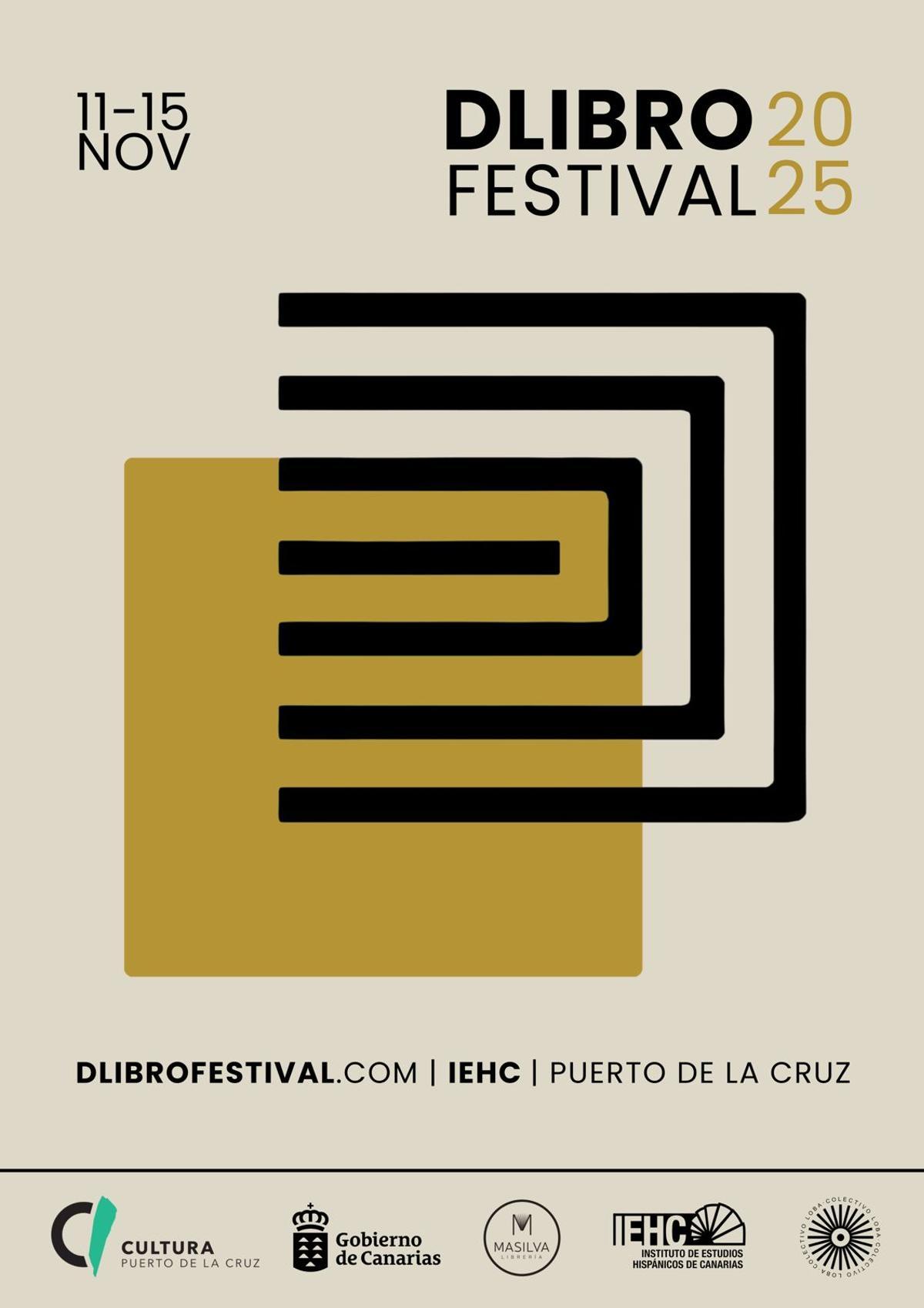 Cartel de la segunda edición del festival Dlibro.