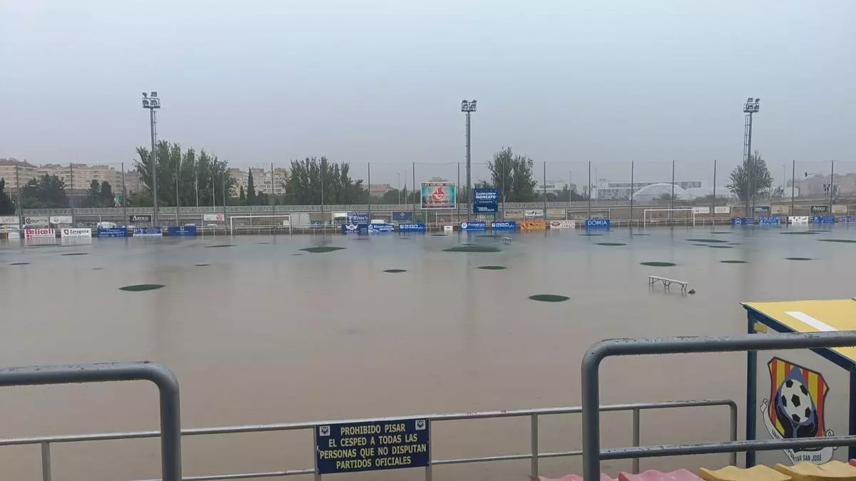 El presidente de la UD San José: "Desde el 2014 el campo se ha inundado hasta seis veces"