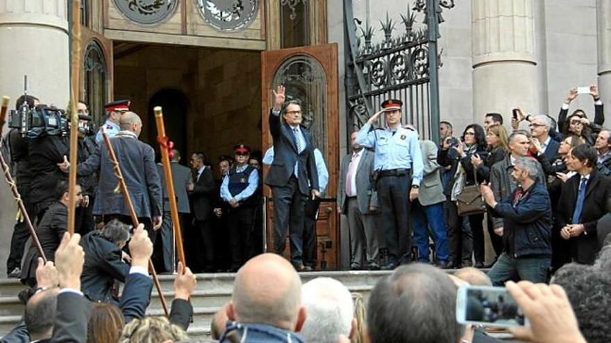 Artur Mas, a les portes del TSJC, el 15 d&#039;octubre