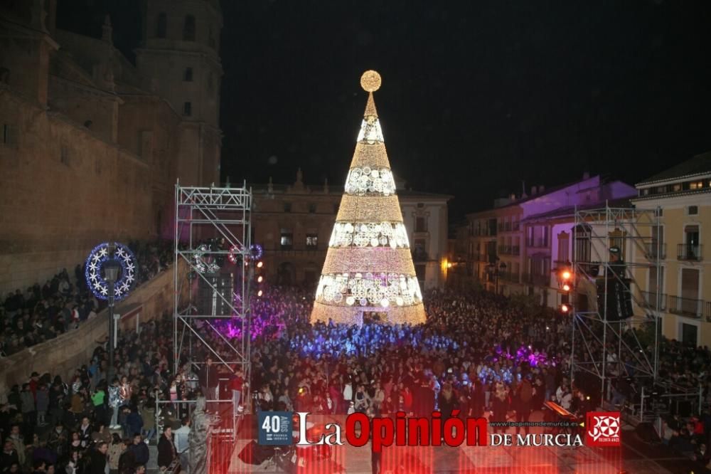 Encendido de luces de Navidad en Lorca