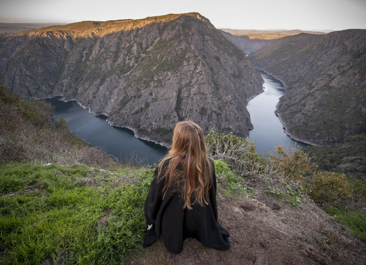 Vista del Cañón del Sil desde el mirador de Vilouxe, en Nogueira de Ramuín. | // BRAIS LORENZO