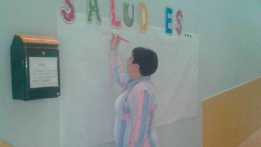 Apertura del mural de la salud.