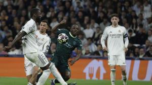 Un instante del Real Madrid 3 - 0 Manchester City de la ida de octavos en Champions.