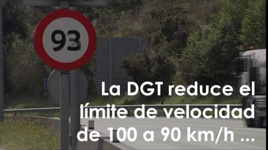 Los límites de velocidad se reducen en las carreteras convencionales