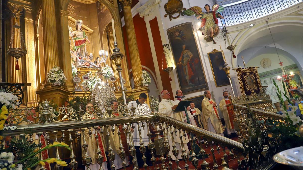 Festividad de San Rafael en la iglesia del Juramento