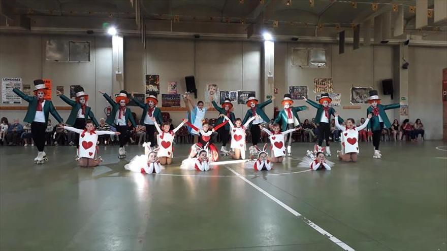 Las patinadoras demuestran su clase