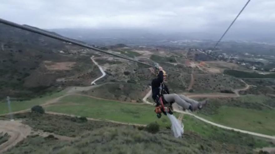 El 15 de mayo abre en Alhaurín de la Torre la tirolina más larga de Andalucía