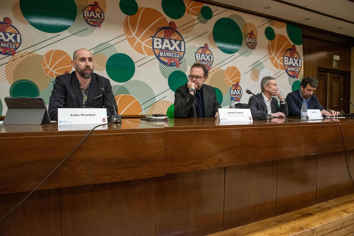 Imatges de la presentació de la refundació de la Fundació del Bàsquet Manresa