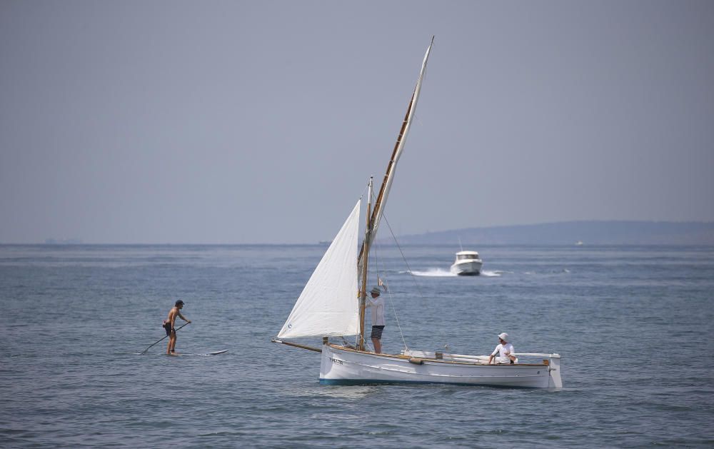 La vela latina navega por el Molinar