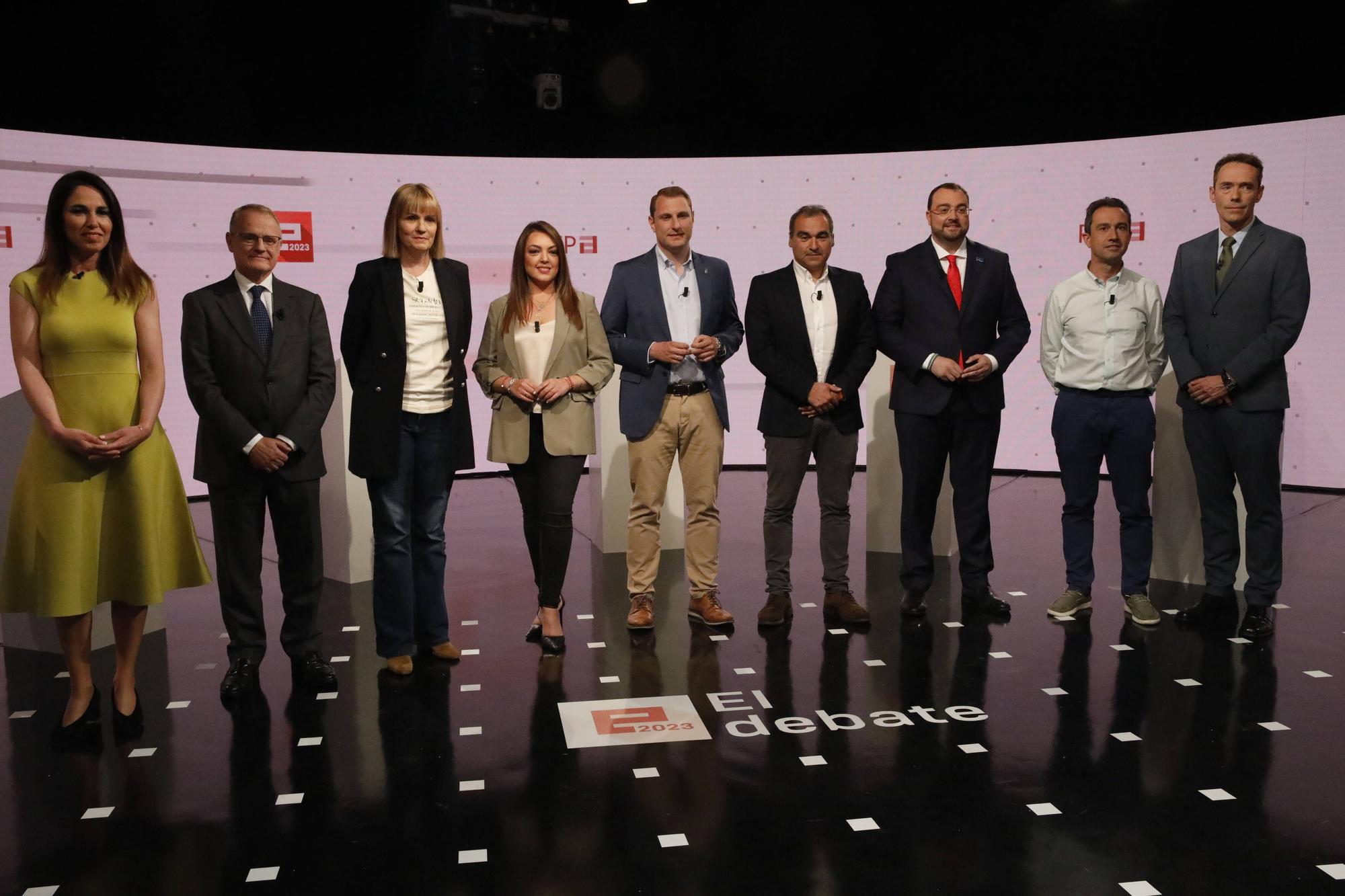 En imágenes: Debate de los candidatos a la presidencia del Principado