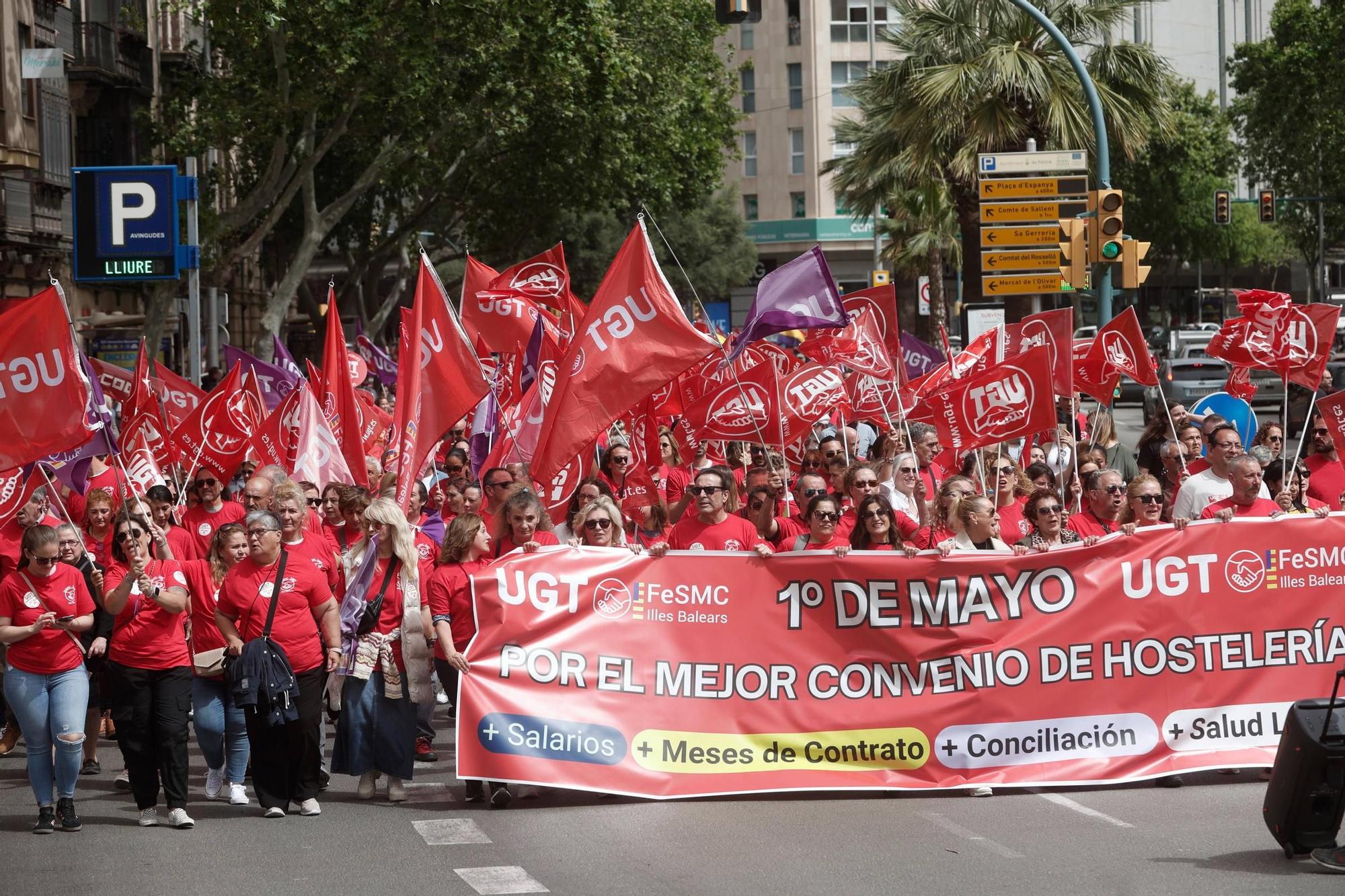 Manifestación del Día del Trabajador en Palma