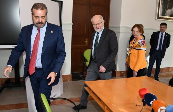 05/02/2019 LAS PALMAS DE GRAN CANARIA. El premio Nobel de Medicina Erwin Neher y la científica Eva María Neher, participan en el Campus Nobel Veterinaria. Fotografa: YAIZA SOCORRO.