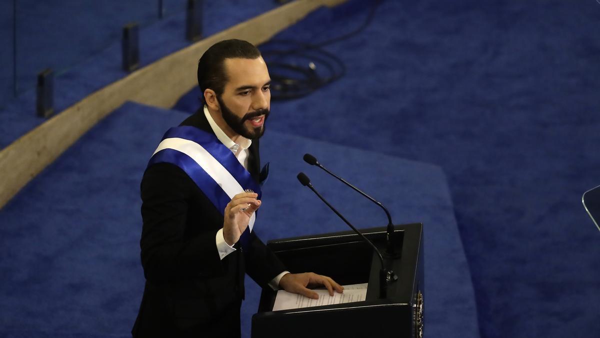 El presidente de El Salvador, Nayib Bukele.