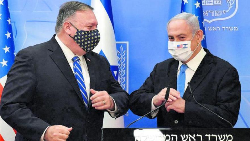 Pompeo pretende aumentar el apoyo de países árabes con Israel