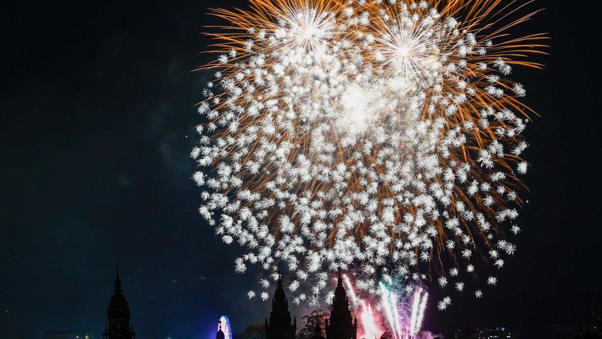 Fuegos Pequeños 2025: así se vio el espectáculo pirotécnico que cierra las Fiestas