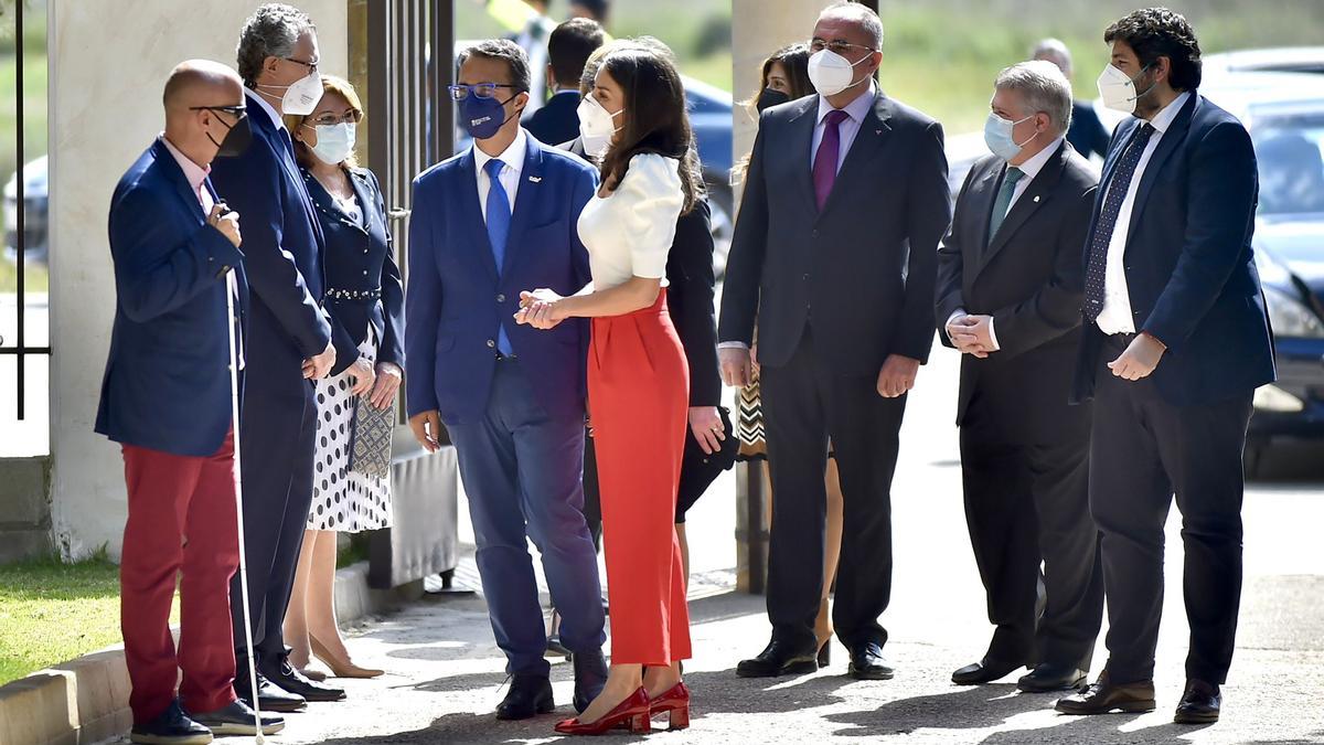 Letizia durante su visita a Totana.