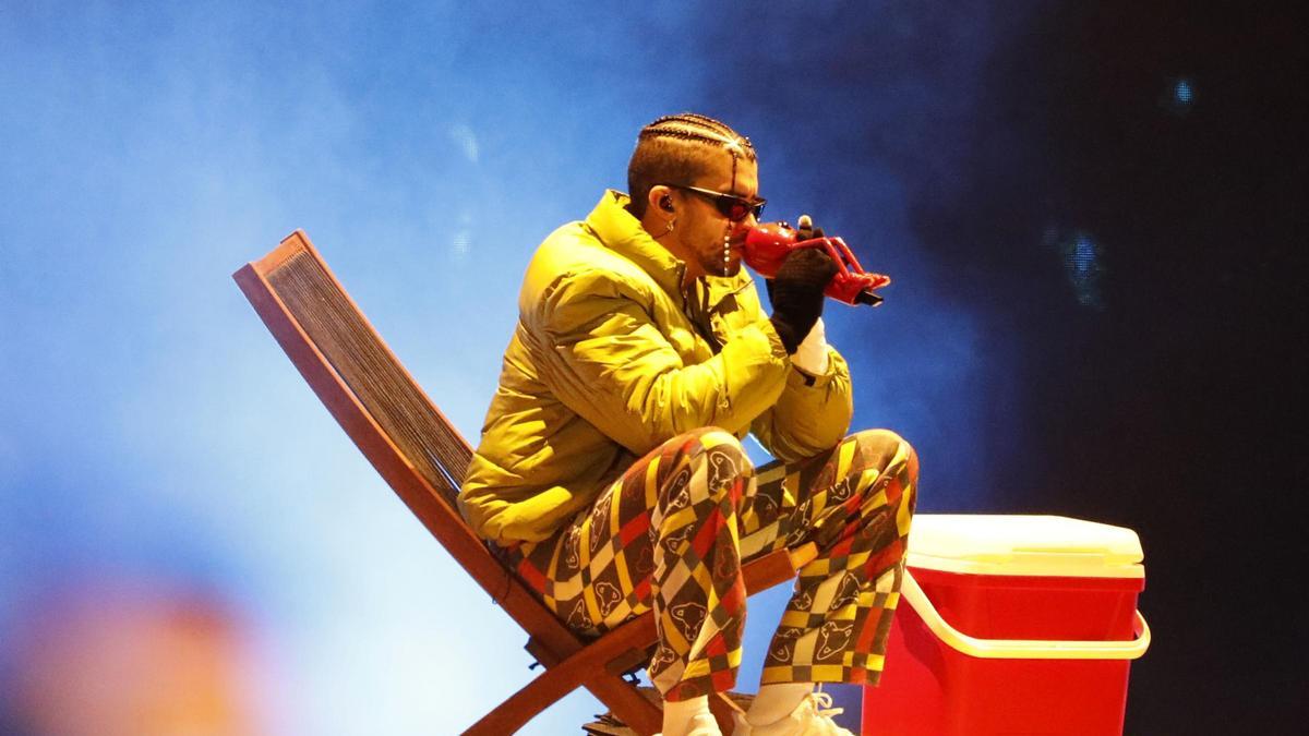 Bad Bunny durant una actuació