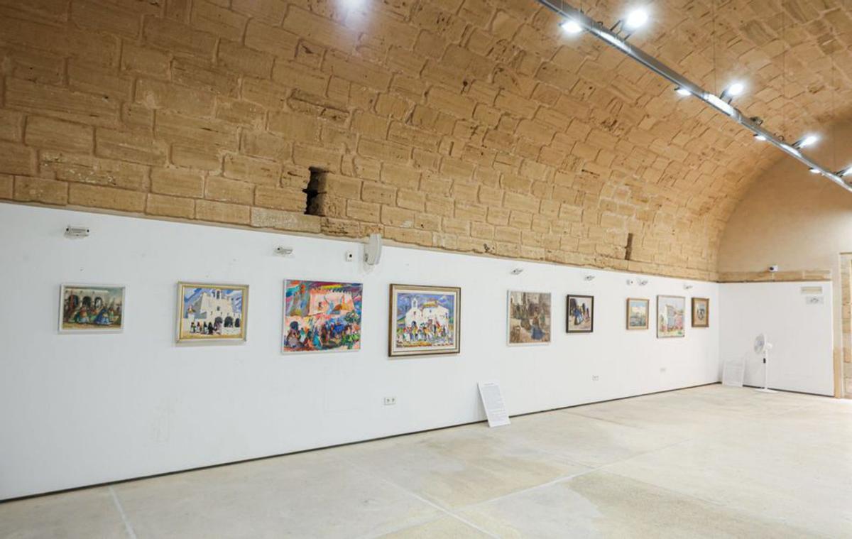 Algunas de las obras que se exponen en Es Polvorí. | T.E.