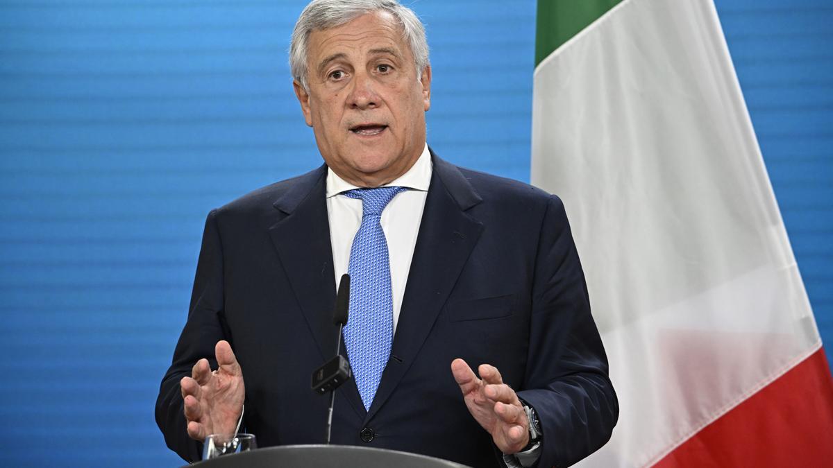 Antonio Tajani, ministro de Exteriores de Italia.