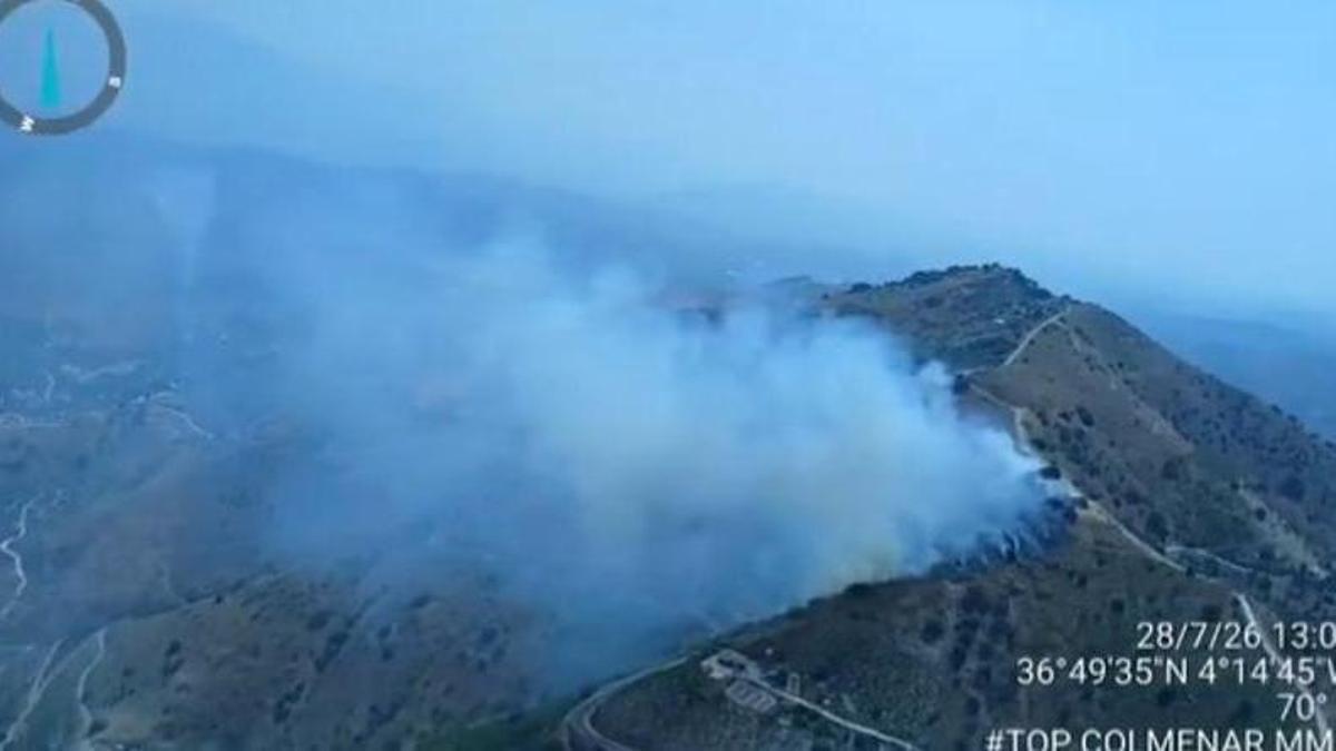 Incendio forestal declarado en El Borge
