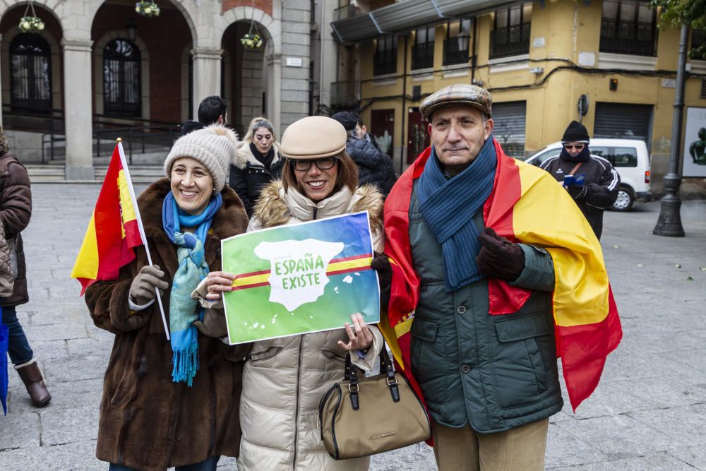 Concentración 'España Existe' de Vox Zamora.