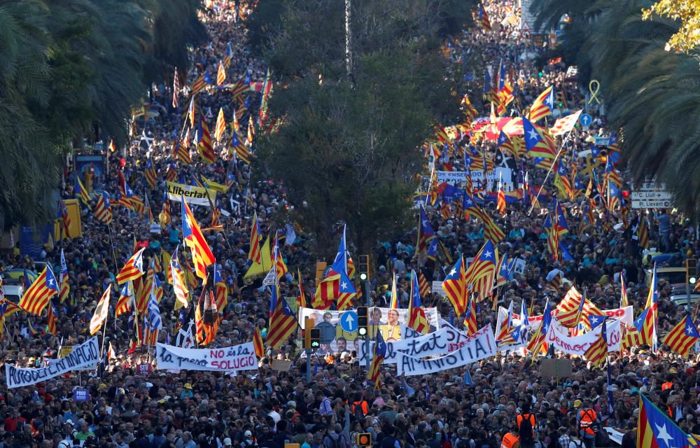 El independentismo se manifiesta en Barcelona