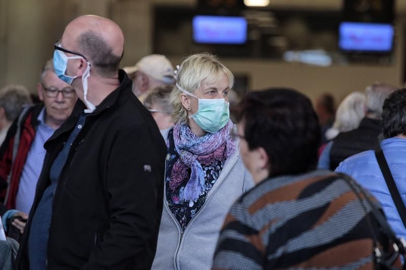 Situación en el aeropuerto de Tenerife Sur.