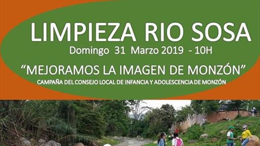 Jornada de limpieza del cauce del río Sosa