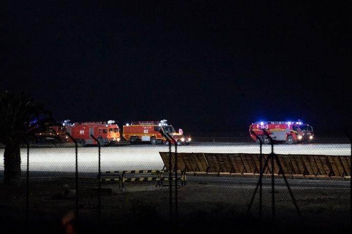 Desalojo de un avión en Fuerteventura