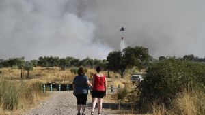 Así se está desarrollando el incendio de nivel 1 entre Arroyomolinos y Alcuéscar Así se está desarrollando el incendio de nivel 1 entre Arroyomolinos y Alcuéscar