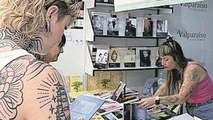 Una caseta de la Feria del Libro de Madrid.