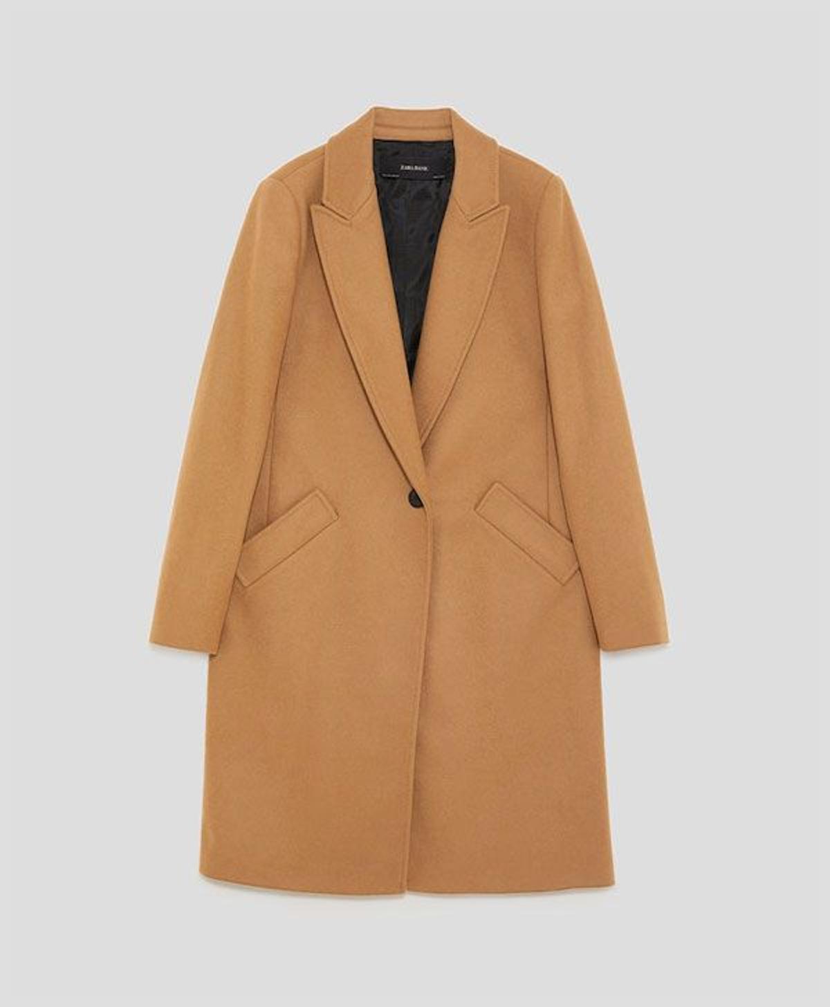 Rebajas 2018: Abrigo lana camel, Zara