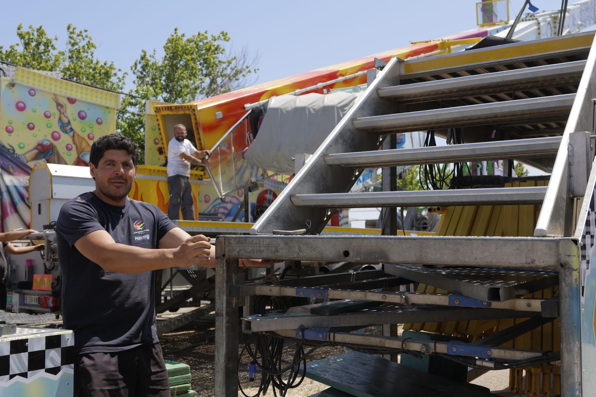 Los preparativos de la feria de Cáceres