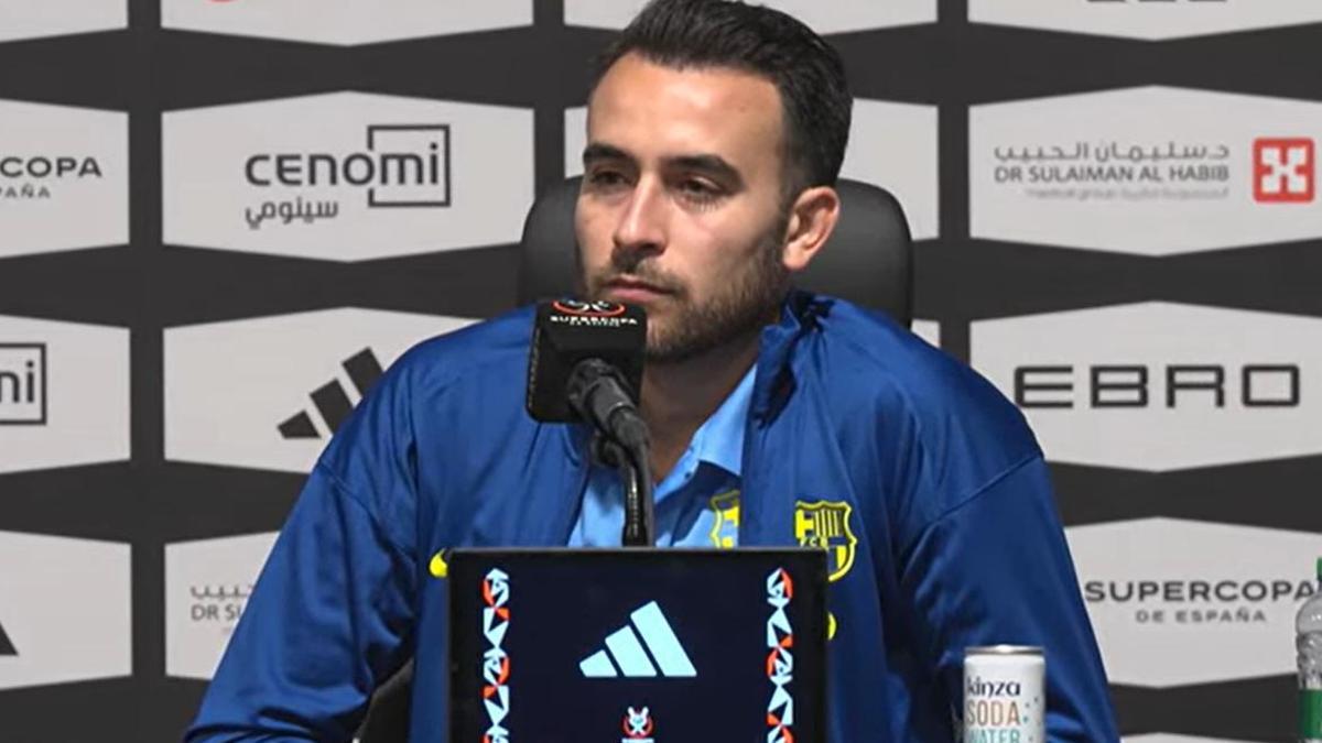 Eric Garcia, en rueda de prensa previa a la final de la Supercopa