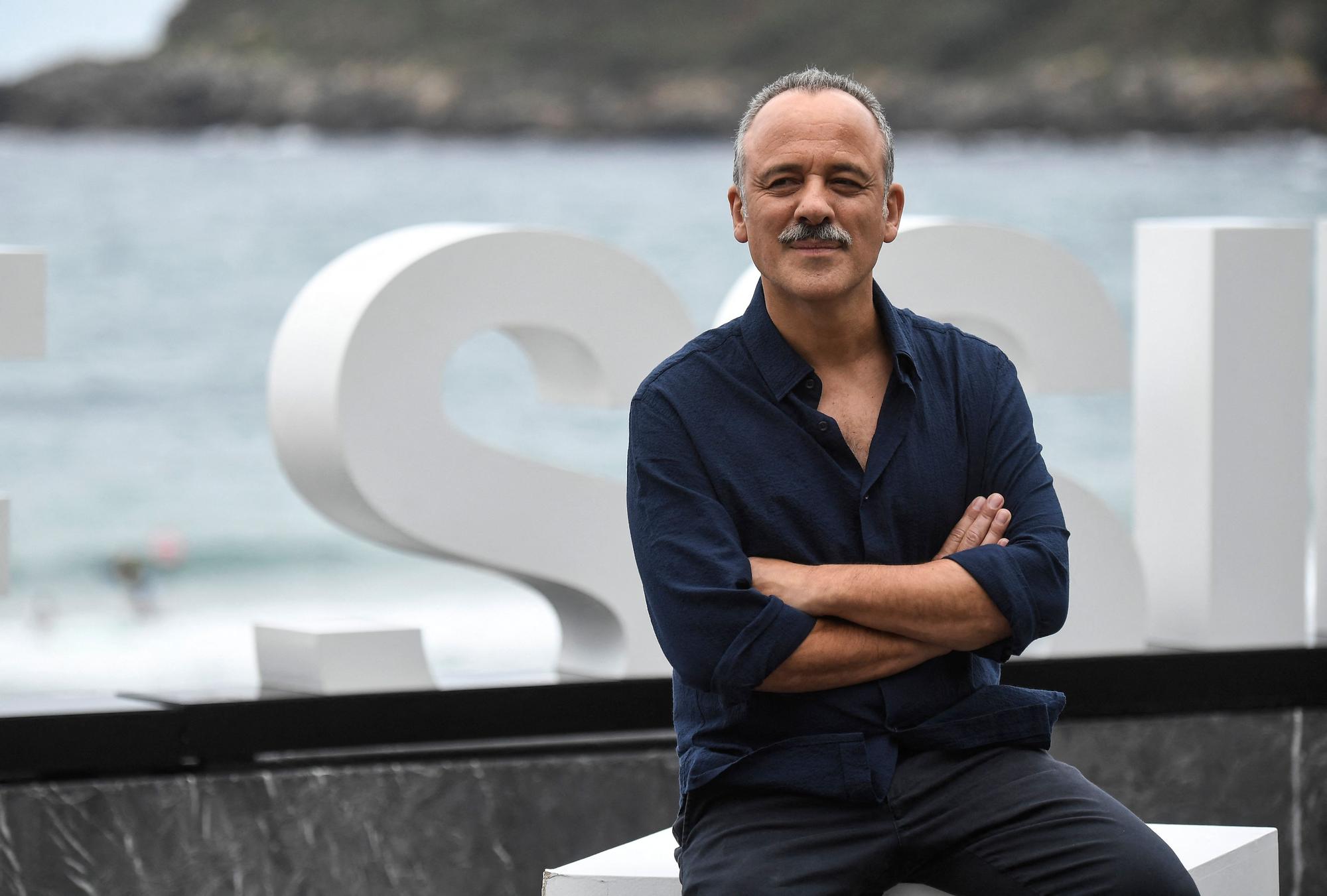 Javier Gutiérrez en el Festival de cine de San Sebastián.