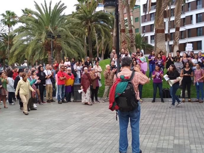 Concentración en la Plaza de La Feria por la libertad provisional de 'La Manada'